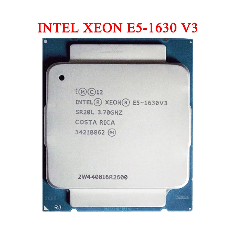 

Intel Xeon E5-1630V3 CPU SR20L 3.70GHz 4-Cores 10M LGA2011-3 E5-1630 V3 Processor E5 1630V3 Support X99 DDR4