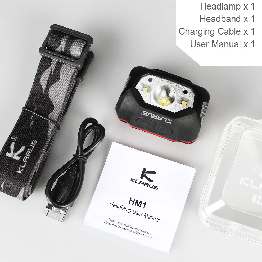 KLARUS HM1 High-Output Headlamp CREE XPG-3 440LM 60 Degrees Angle Adjustment Headlight for Climbing Cycling | Лампы и освещение