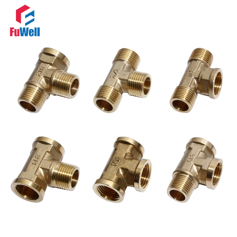 Медные водопроводные фитинги различных типов прямой локоть тройник поперечный