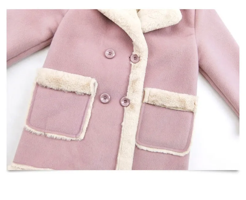 

Long Kids Girls Wool Coat Winter Warm Thicken Trench Jackets For Teenage Children Clothing Woolen Outerwear Coats 10 11 12 13 14