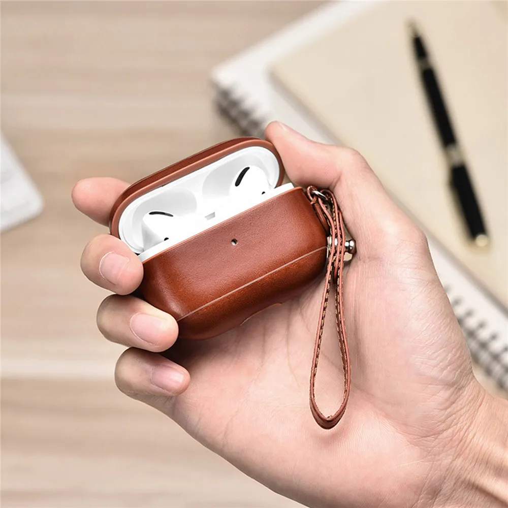 

Soft Leather Earphones Protective Case for AirPods Pro Charging Box Anti-Drop Storage Case Protector for AirPods 3 Earphone