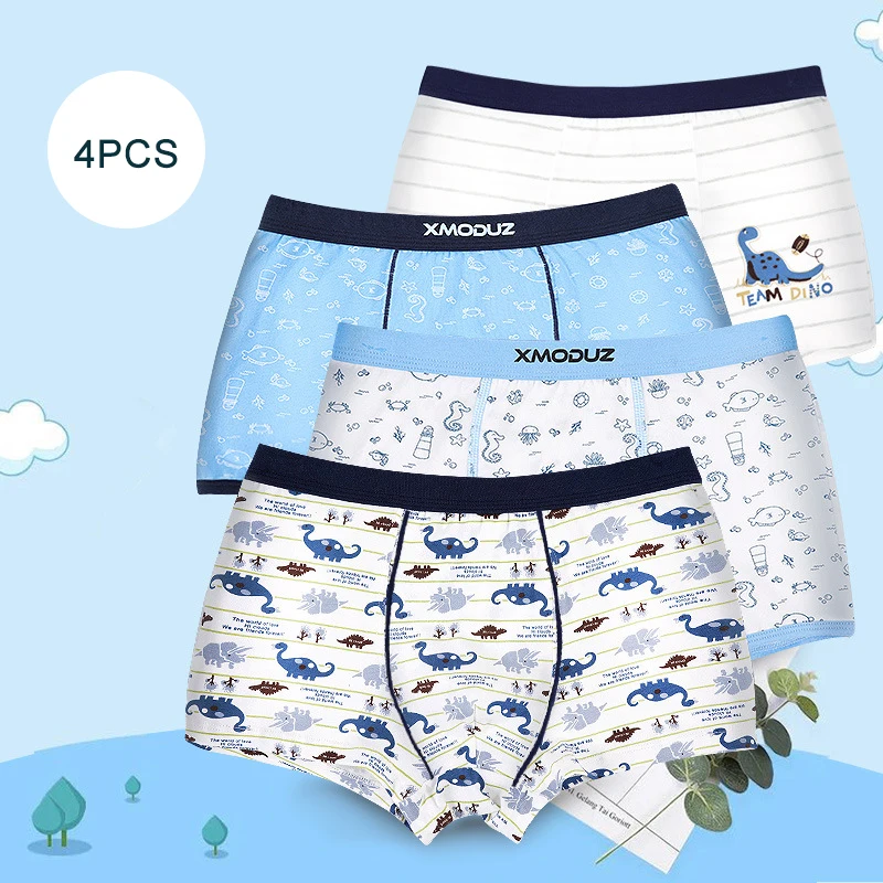 Детские шорты трусы-боксеры для маленьких мальчиков подростков От 3 до 15 лет 4