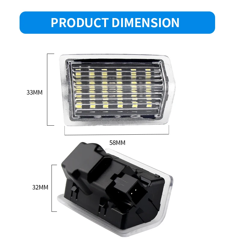 2 шт. светодиодные автомобильные стопорные дверные фонари для Mercedes Benz A B C E ML GLE GL GLS