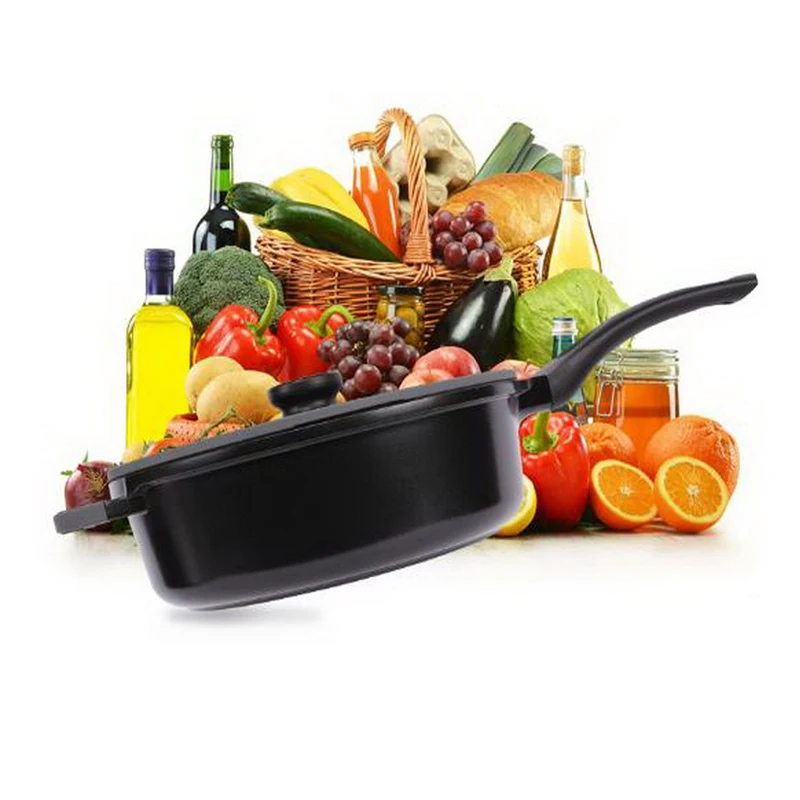 

Anti-heat design/ No rivet design/ High-quality materials/ No oil fumes / non-stick pan / Heat evenly/Home frying pan/281103