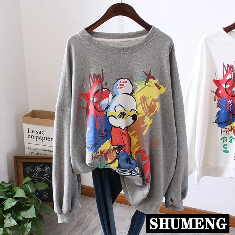 Свободная толстовка с капюшоном рубашка новинка 2020 женский свитер большого