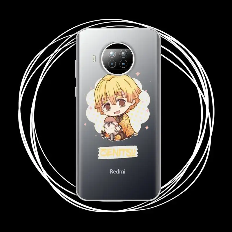 

Demon Slayer Kawaii Anime Phone Case Transparent for Xiaomi Redmi note 10 t 8 9 pro lite 11