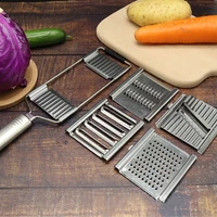 new multifunction vegetable slicer set stainless steel grater cutter vegetable fruit slicer grater peeler kitchen accessories