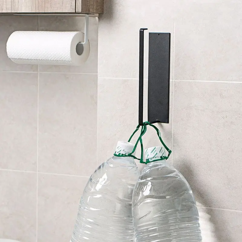 

Steel Punch-free Roll Paper Rack Self Adhesive Toilet Towel Holder Tissue Hanger
