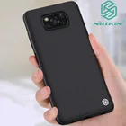 Чехол Nillkin для Poco X3 Pro, текстурированный нейлоновый текстурный узор, нескользящий чехол с защитой от отпечатков пальцев для Xiaomi Litte X3 NFC