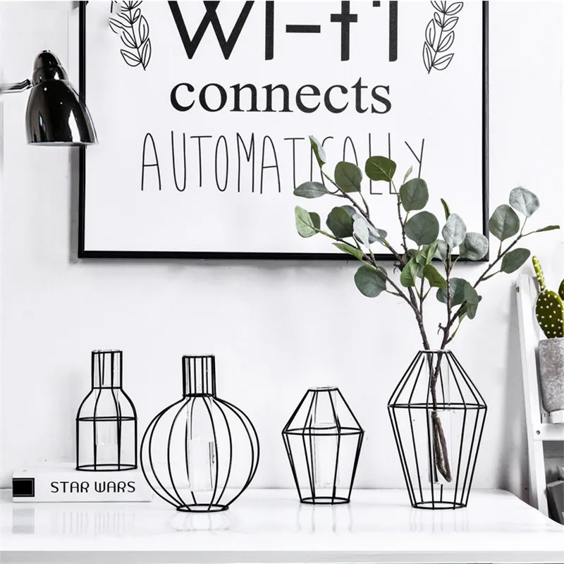 Скандинавские железные вазы для растений садовая ваза цветов Современная