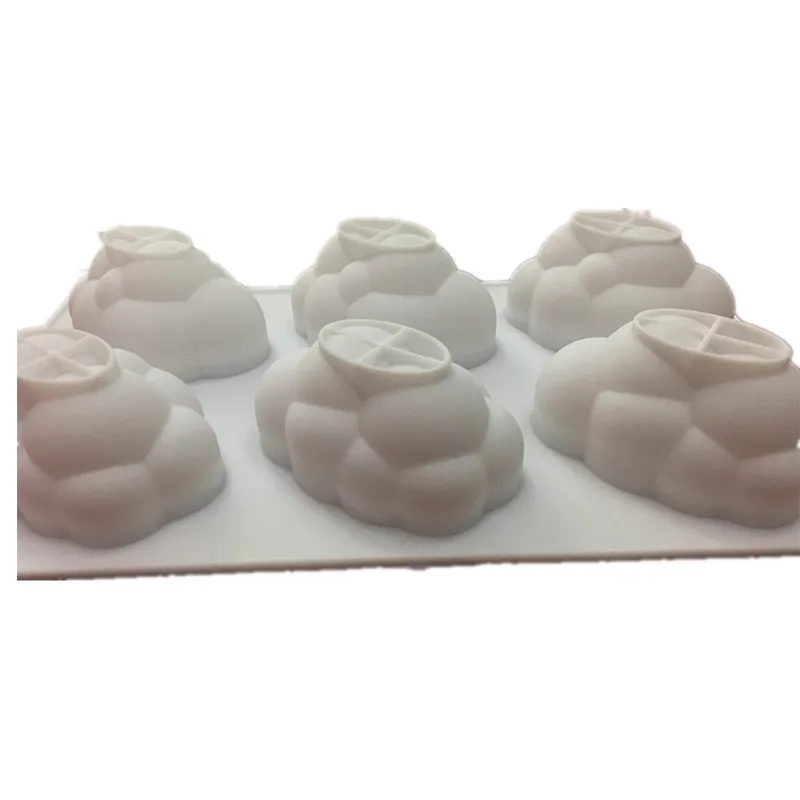 

6 Hole Cloud Silicone Cake Mold For Baking Mousse Chocolate Sponge Moulds Pans Cake Decorating Tools Cake Accessories Moule