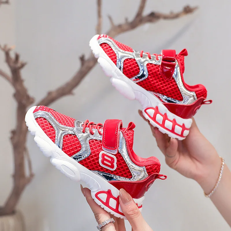 Повседневная обувь для мальчиков и девочек Дышащая детская бега Студенческая