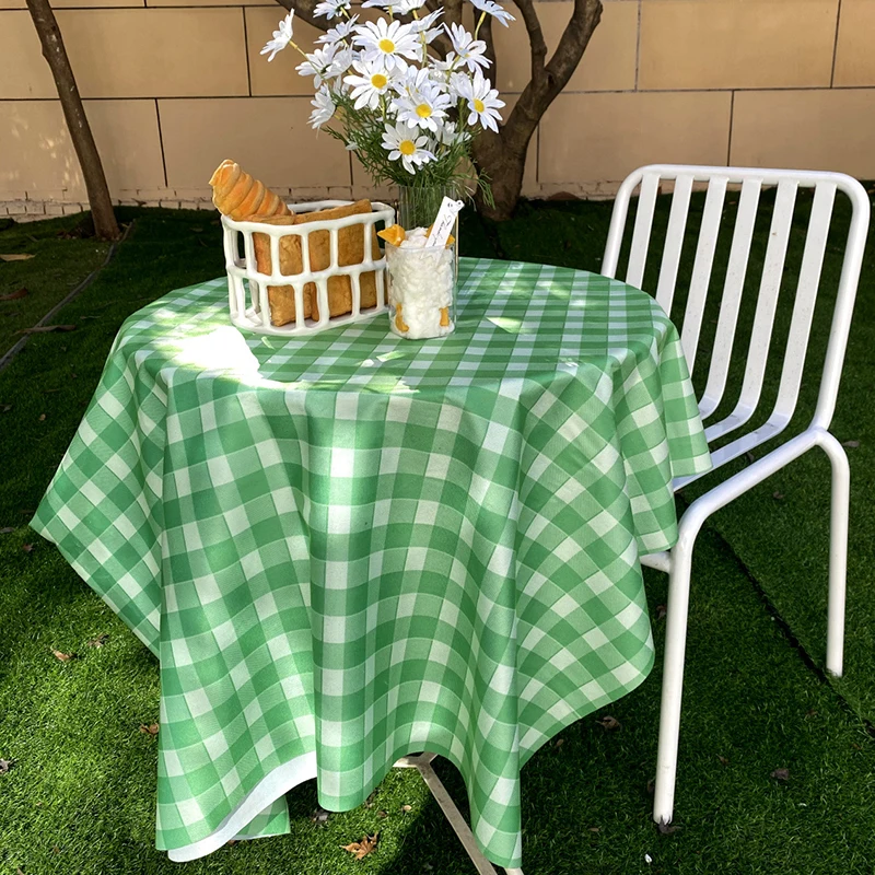 Клетчатая скатерть для стола вечерние ринки свадьбы улицы салонного чайного