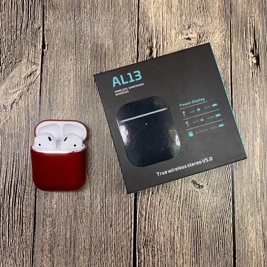 1:1 бренд Air 2 вкладыши AL13 TWS Беспроводной Bluetooth Сенсор 5D супе PK i10 TWS i12 TWS i200 TWS i500 TWS i9000 - Цвет: red