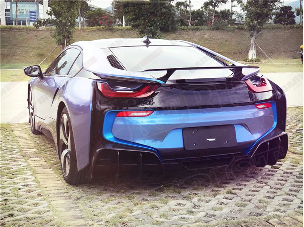 Задний диффузор из углеродного волокна задний спойлер для BMW I8 2014 2020|Обвесы| |