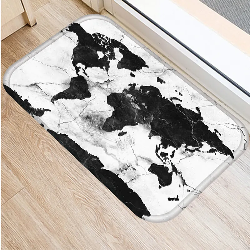 

Stripe Marble Pink Pattern Non-Slip Suede Carpet Door Mat Doormat Indoor Bath Kitchen Living Room Floor Mat Rug Home Decor 48224