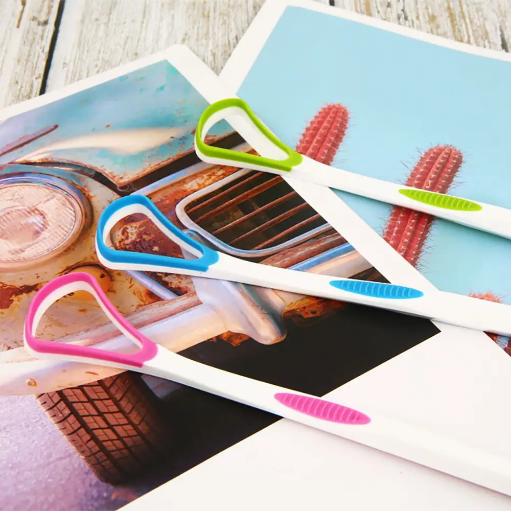 2 шт. портативная щетка для чистки языка мягкий скребок зубная нить уход за зубами