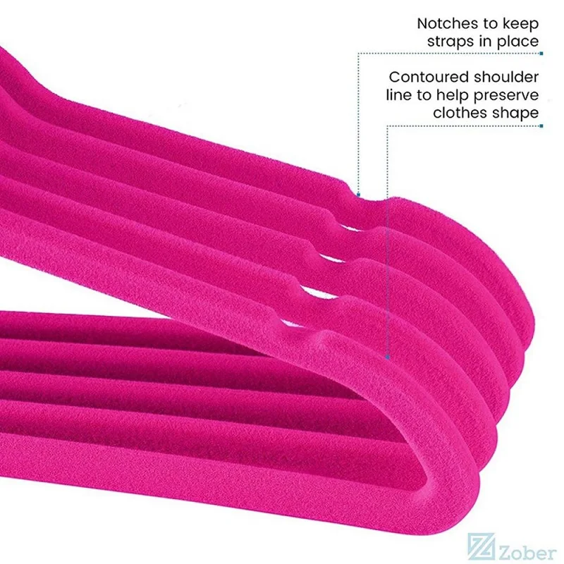 10 Pack Non-slip Velvet Kids Hangers For Jackets Pants &amp Dress Clothes Elvet Coat Flocked Drying Rack | Дом и сад