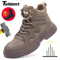 new work boots safety steel toe shoes men protective shoes work sneakers anti smash anti puncture safety shoes hiking boots