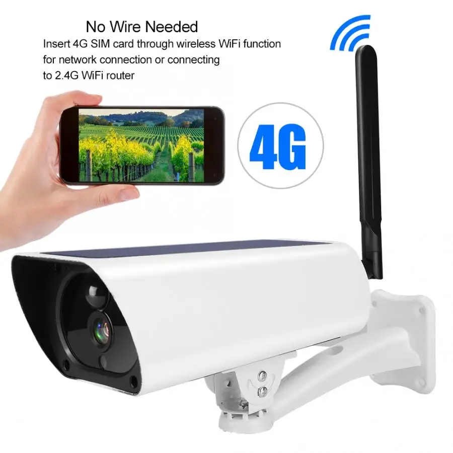 IP-камера видеонаблюдения 1080P 4G на солнечной батарее | Безопасность и защита