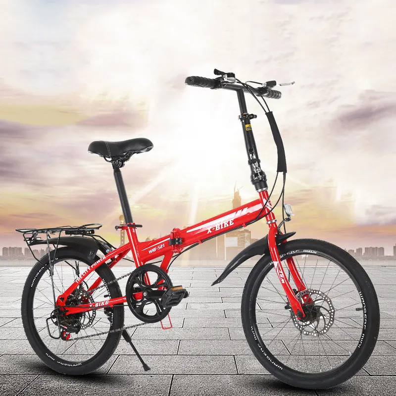 7-скоростной складной велосипед для взрослых передние и задние