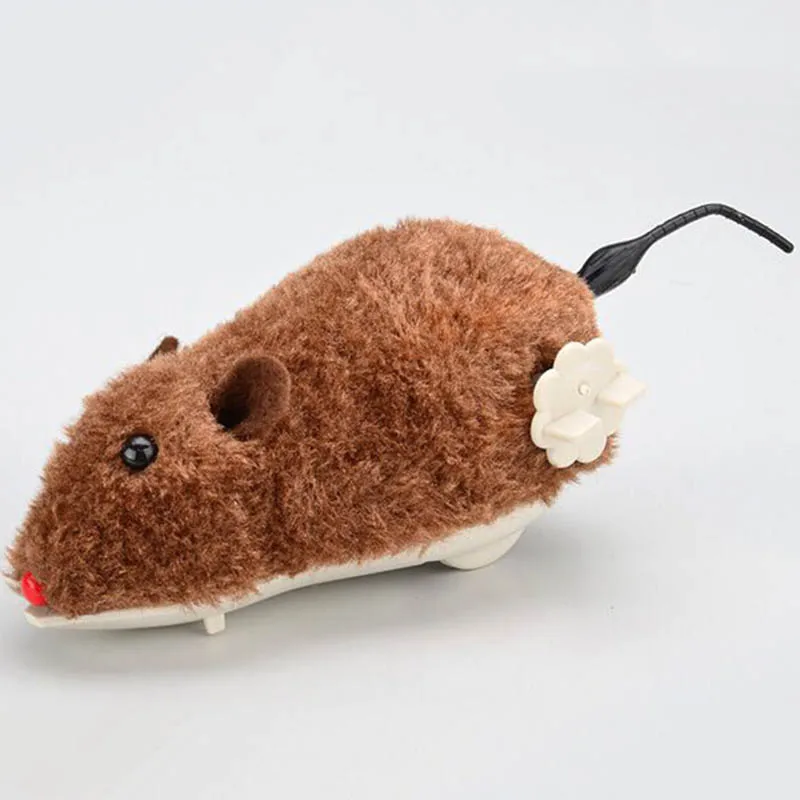 Плюшевая игрушка в виде животных поддельная мышка хомяка с заводным механизмом