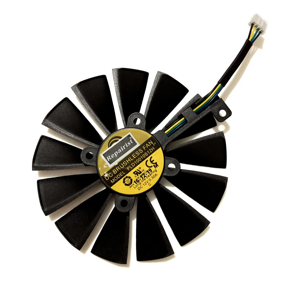 FDC10M12S9 C T129215SM PLD10010S12H GPU кулер для ASUS RX580 RX570/470 4G GTX 1070Ti 8G 1080Ti P11G GAMING охлаждения|Кулеры