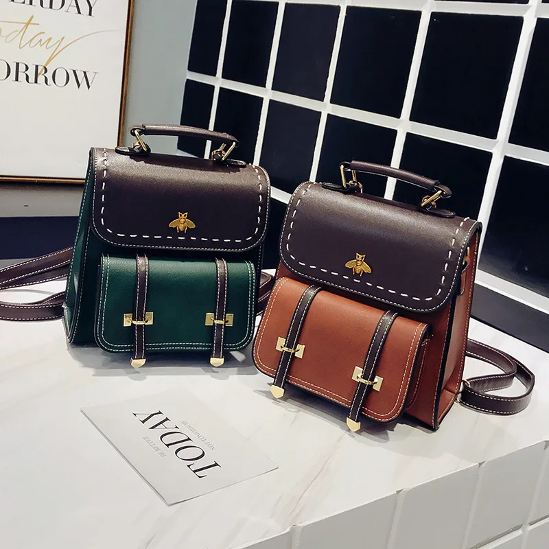 Женский Стеганый рюкзак 2020 новый стиль ПУ мини универсальная женская сумка через