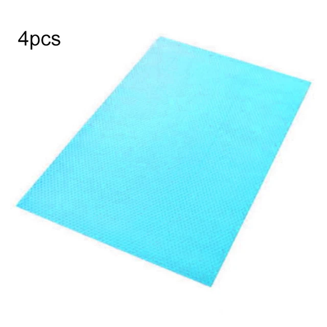 Blue 4PCS 4 шт./1 шт. Экологичные водонепроницаемые подушечки для холодильника антибактериальные противообрастающие плесени против мороза влагопоглощающие подушечки - Цвет: Blue 4PCS