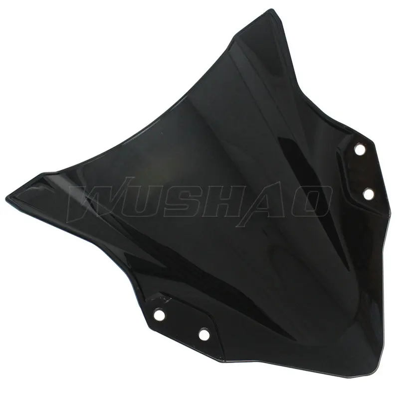 Мотоцикл двойной пузырь ветрового стекла экран для Kawasaki Ninja 400 250 EX EX400 EX250 KRT Edition черный