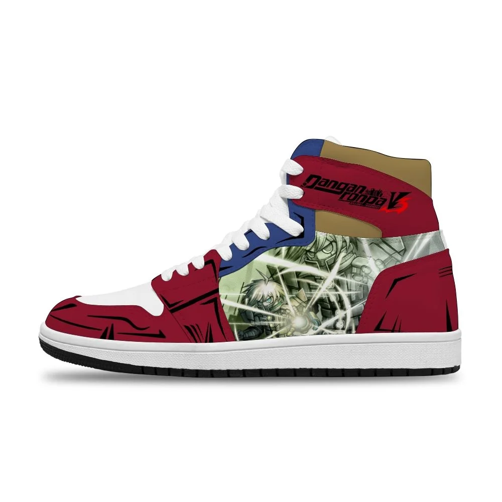 

2021 Japanese Hot Anime Danganronpa Diy Breathable Running Non-Slip Basketball Shoes For Boys Unisex Fashion Sneakers