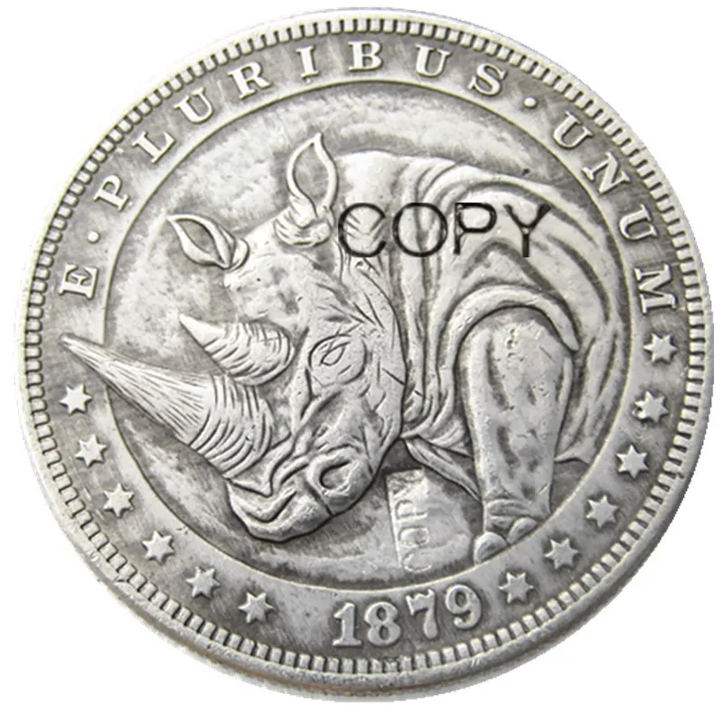 HB(85)US Hobo 1879 Morgan Dollar Skull Zombie Skeleton посеребренные копировальные монеты | Дом и сад