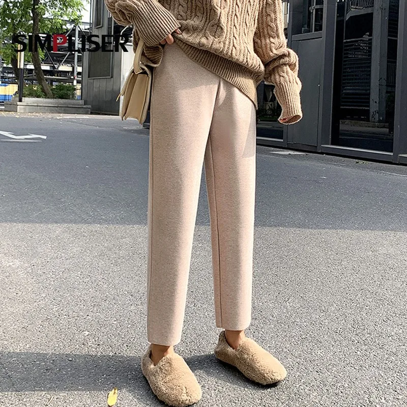 Женские нейлоновые брюки сезон осень зима 2020 плотные теплые черные хаки