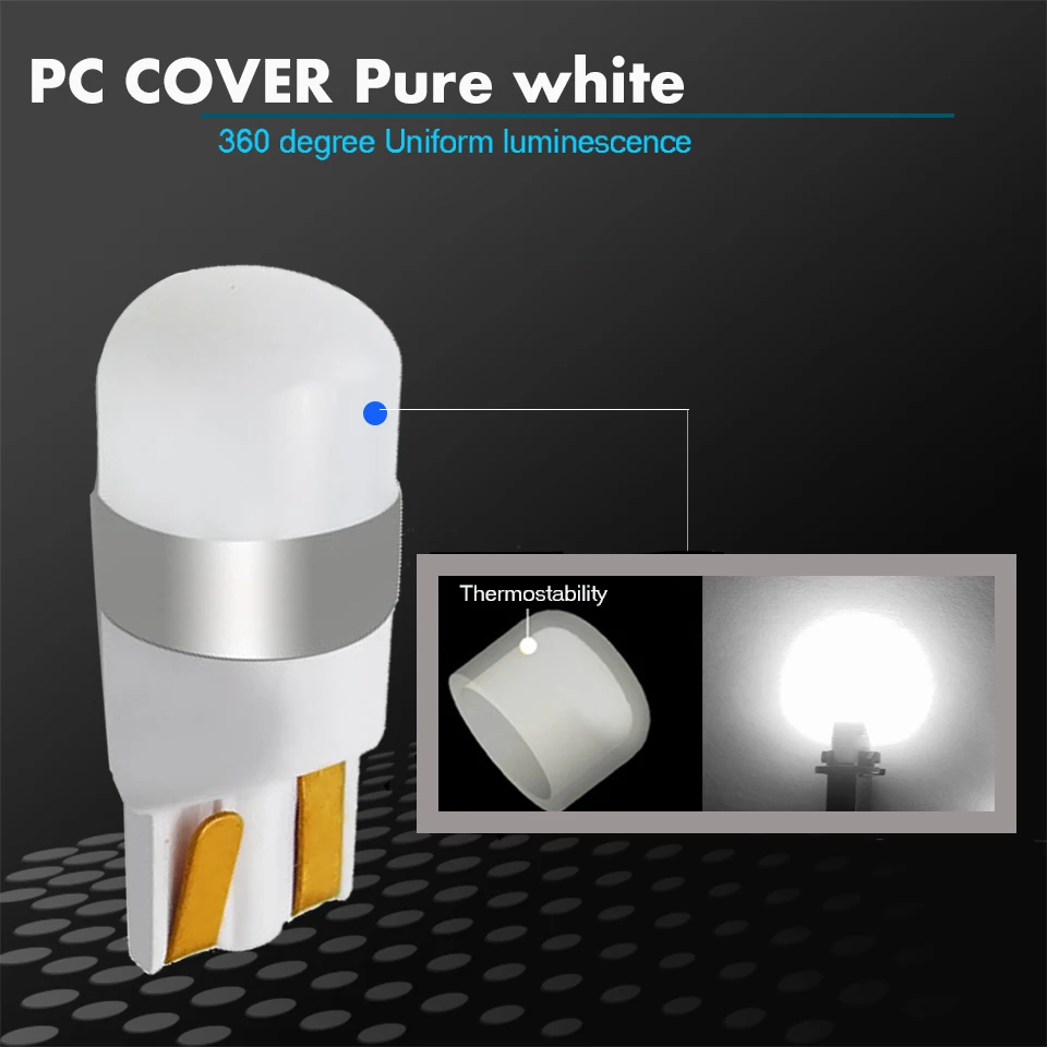 6X LED T10 W5W автомобильный интерьерный свет клиновидная парковочная купольная Лампа