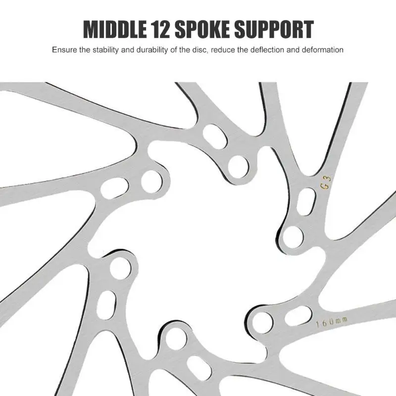 HS1 160 мм ротор дискового тормоза для горного велосипеда с 6 болтами Прочная