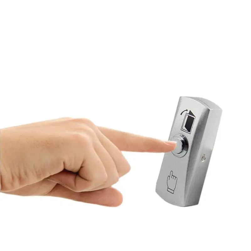 kinjoin zinc alloy gate door exit button exit switch for door access control system door push exit door release button switch free global shipping