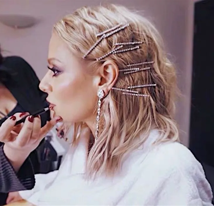 Клипса для волос серебряная клипса с блестками женщин и девочек аксессуары