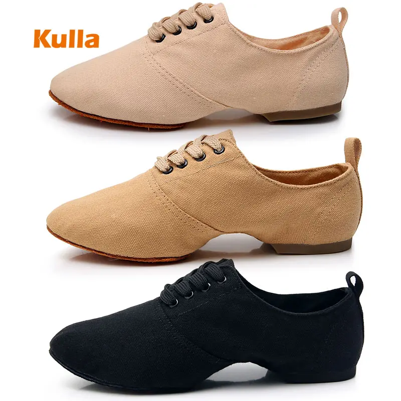 

Ballroom Ballet Shoes Women Teacher Latin Tango Jazz Dance Shoes Canvas Soft Bottom Female Comfortable Practice Dancing Shoes