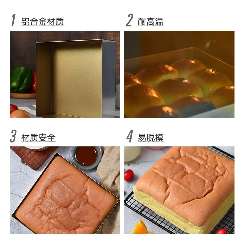 

Chocolate Cookies Baking Mold Pan Aluminum Sustainable Non Stick Baking Mold French Bread Moule Chocolat Cookware DE50MJ