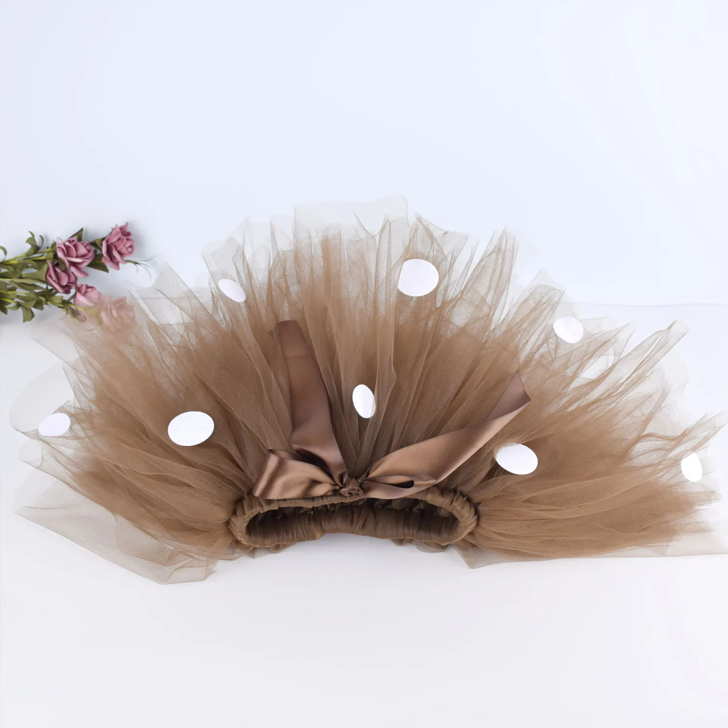 Пушистая коричневая юбка пачка для девочки Purim Рождественский костюм детская