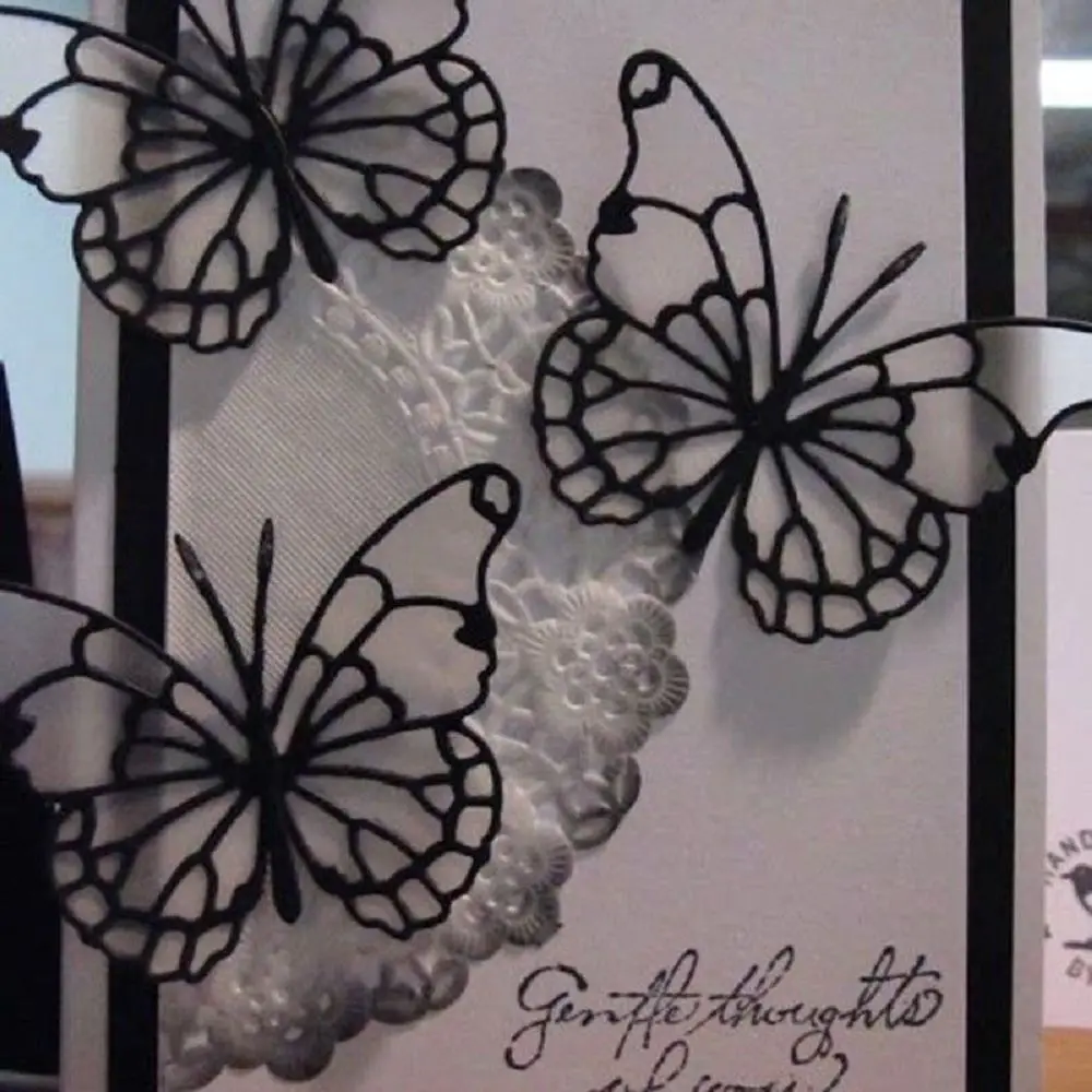 Вырубные штампы потрясающие металлические бабочки для скрапбукинга Новые