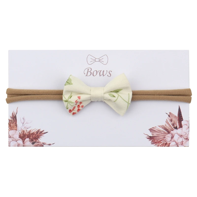 

Женская повязка на голову с бантом, модная повязка на голову с принтом, мягкий хлопковый головной убор для новорожденных и детей, аксессуары...