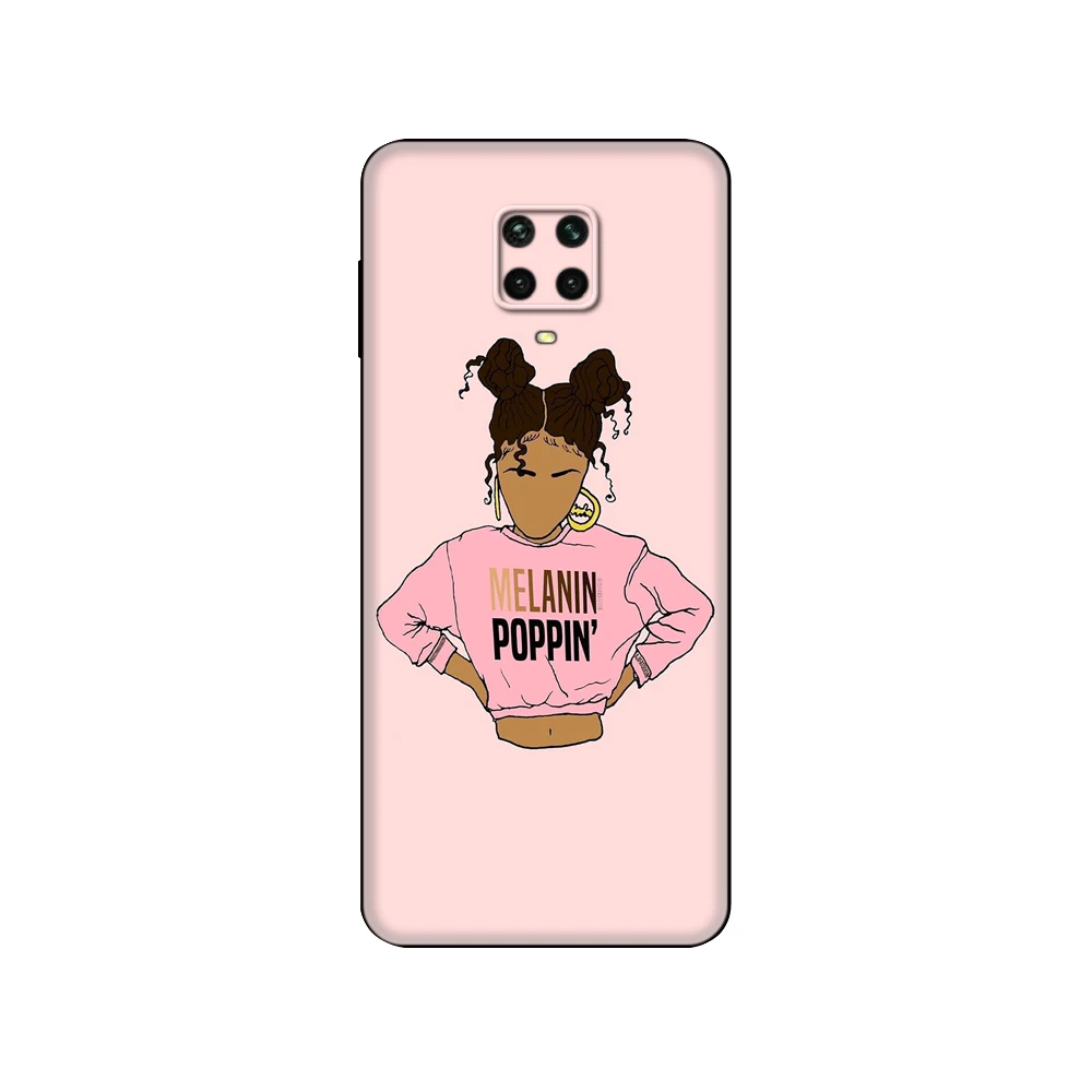 Черный чехол из ТПУ для Xiaomi Redmi 7A 8 8A 9 9A 9C Note 8T Pro T 9S 2bunz Melanin Poppin Aba | Мобильные