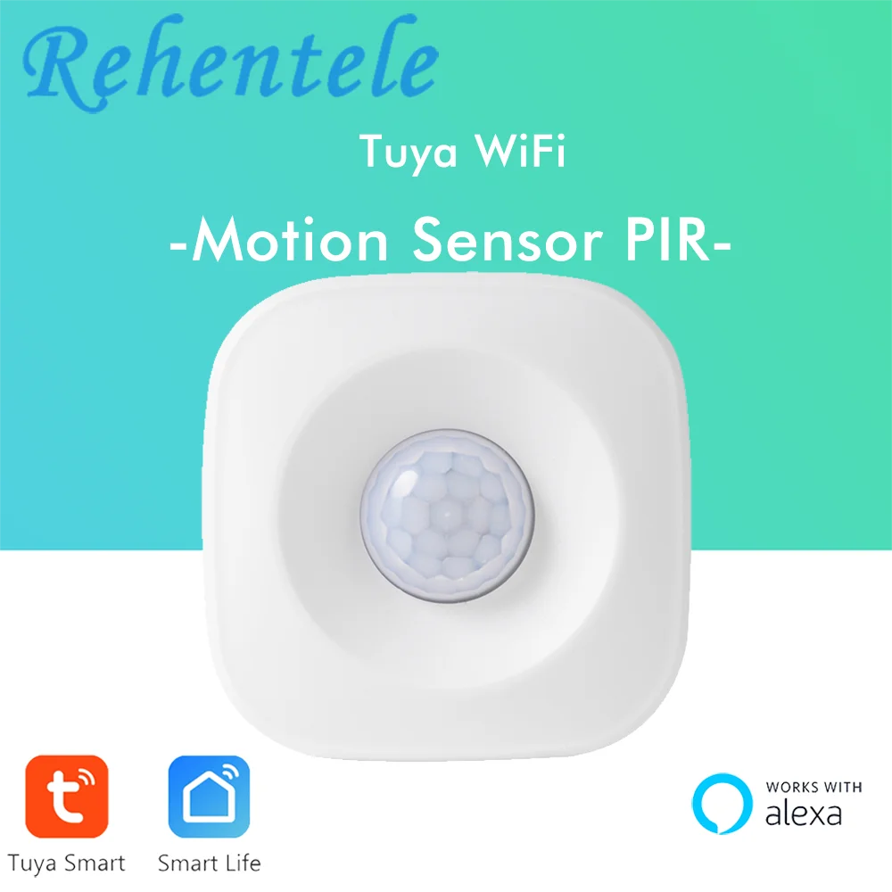 Беспроводной смарт датчик движения Tuya с питанием от батарейки Wi Fi детектор