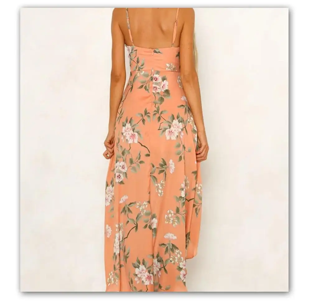 2019 Новое винтажное белое шифоновое платье с цветочным принтом женское летнее