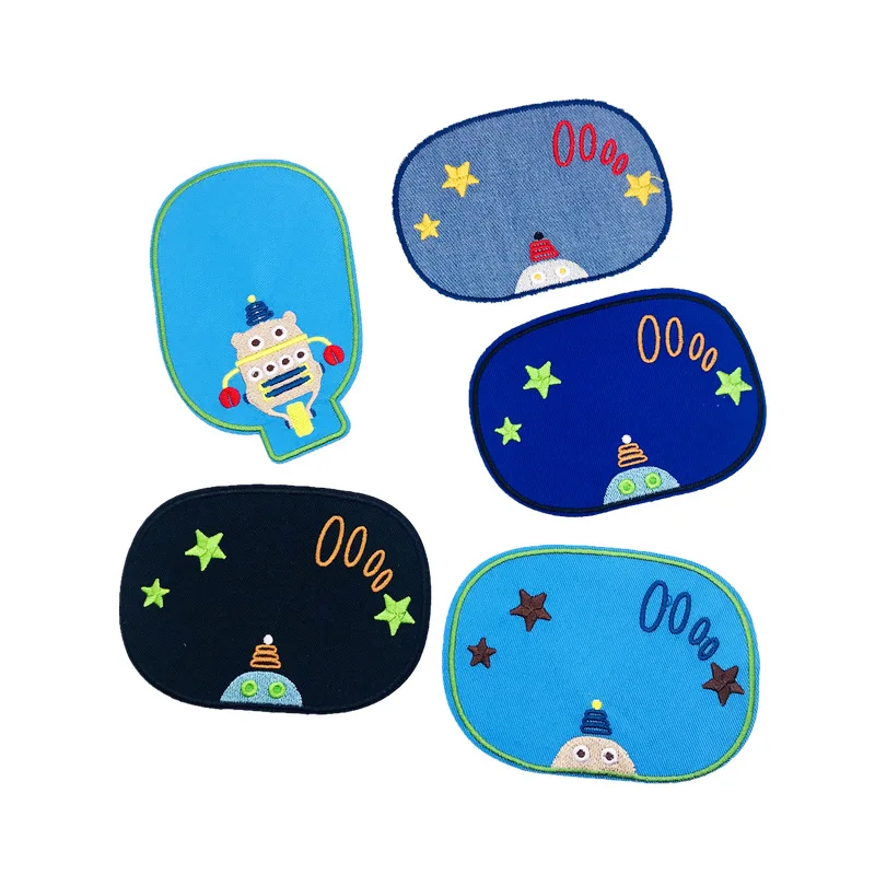 

Embroidery Patch New Cartoon Cloth Stickers Children's Clothes Jeans Knee Hole Repair Stickers Embroidered Back Elbow Patch