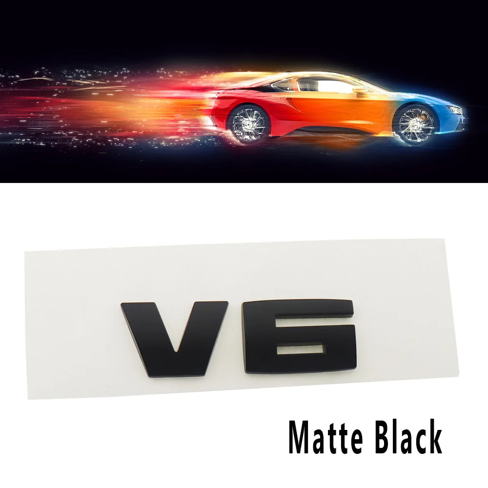 Матовый черный V6 двигатель для F10 F30 E46 E60 E90 багажник задний интерьер эмблема