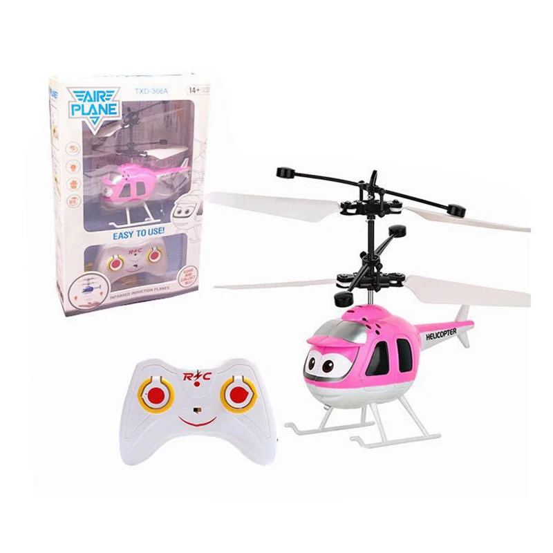 Remot Control Fli Helicopt Toy Luminous Electric Toy Flying Fairy Induction Vehicle Levitation Gesture Induction Children's enlarge