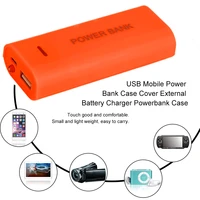5600mah 2x 18650 usb mobile power bank case cover new portable 5600mah external battery charger power bank case in stock