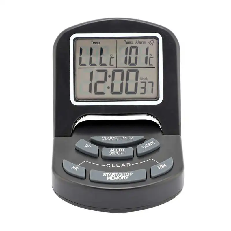 

Бытовые Термометры цифровой Водонепроницаемый оповещения синхронизации Пособия по кулинарии термометр для барбекю, мясная пища Чай инстр...